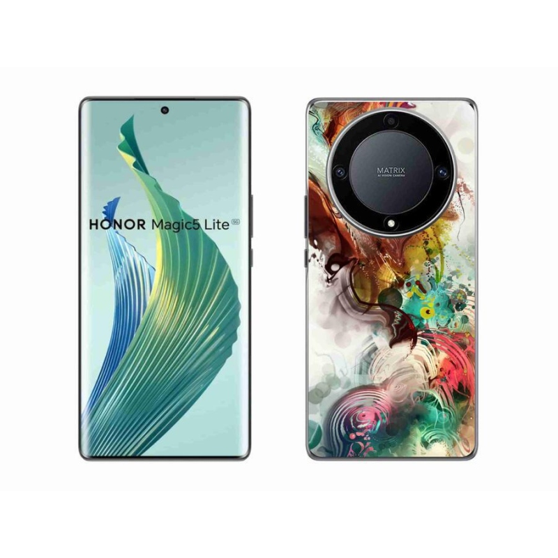 Gelový kryt mmCase na mobil Honor Magic 5 Lite 5G - abstrakt 1