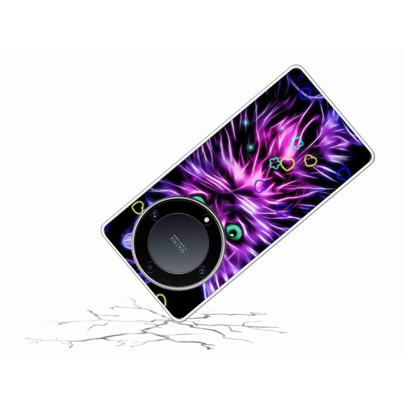 Gelový kryt mmCase na mobil Honor Magic 5 Lite 5G - abstraktní kočka