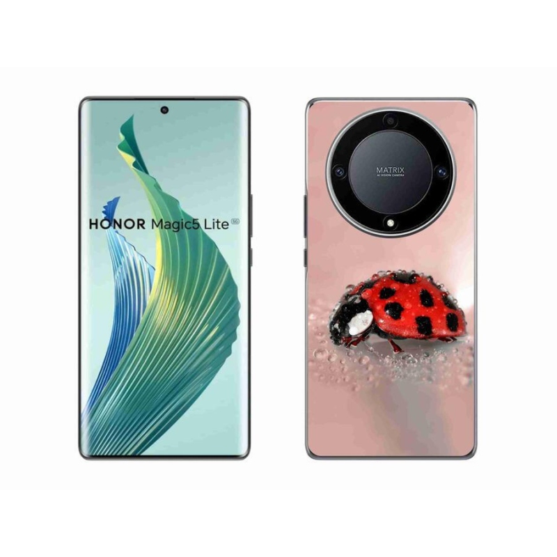 Gelový kryt mmCase na mobil Honor Magic 5 Lite 5G - beruška