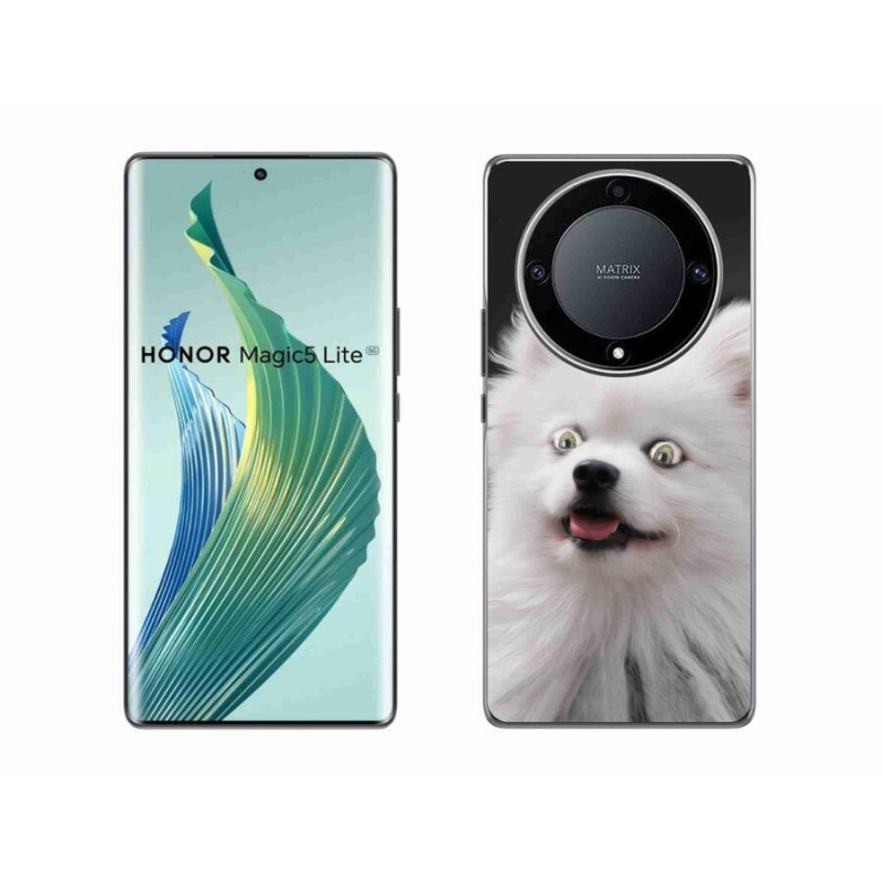 Gelový kryt mmCase na mobil Honor Magic 5 Lite 5G - bílý špic