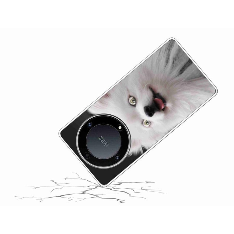 Gelový kryt mmCase na mobil Honor Magic 5 Lite 5G - bílý špic