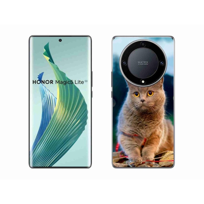 Gelový kryt mmCase na mobil Honor Magic 5 Lite 5G - britská modrá 2