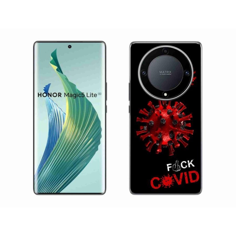 Gelový kryt mmCase na mobil Honor Magic 5 Lite 5G - covid 3