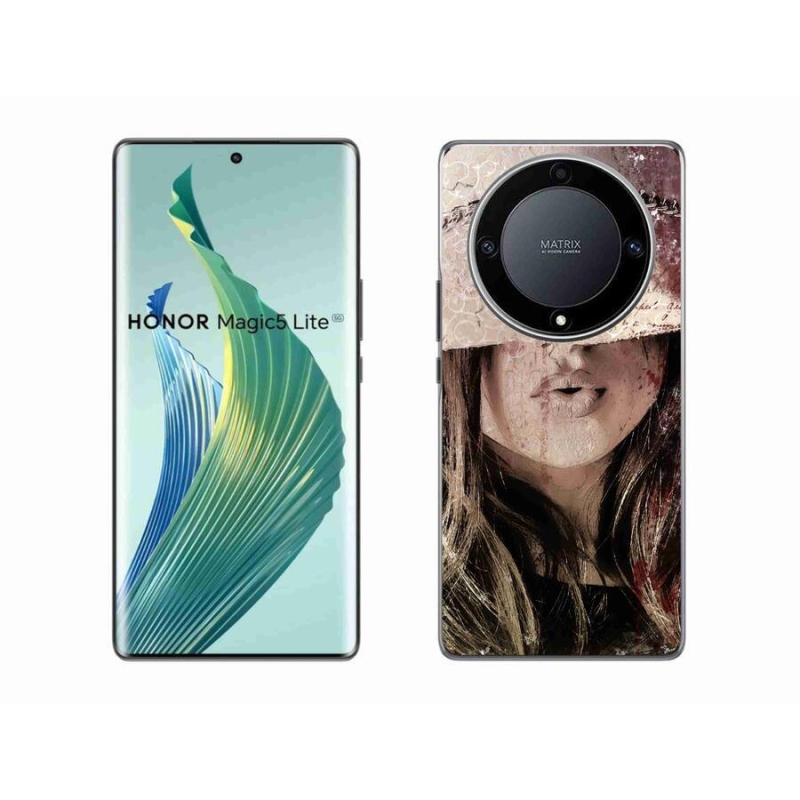 Gelový kryt mmCase na mobil Honor Magic 5 Lite 5G - dívka