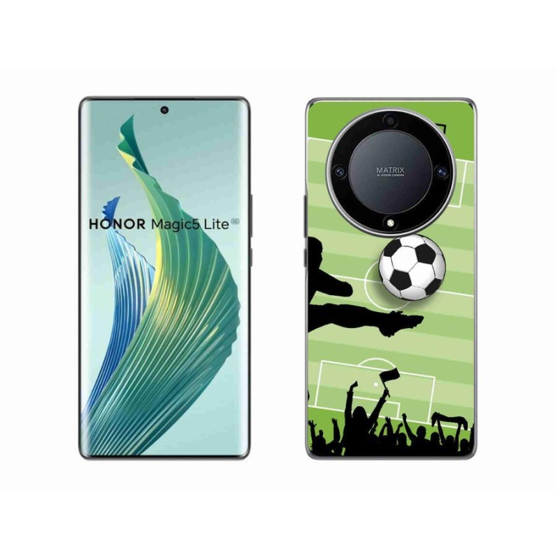 Gelový kryt mmCase na mobil Honor Magic 5 Lite 5G - fotbal 3