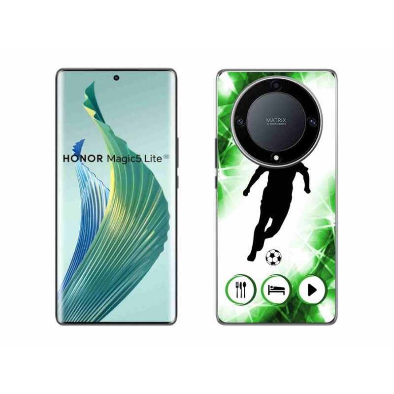 Gelový kryt mmCase na mobil Honor Magic 5 Lite 5G - fotbalista