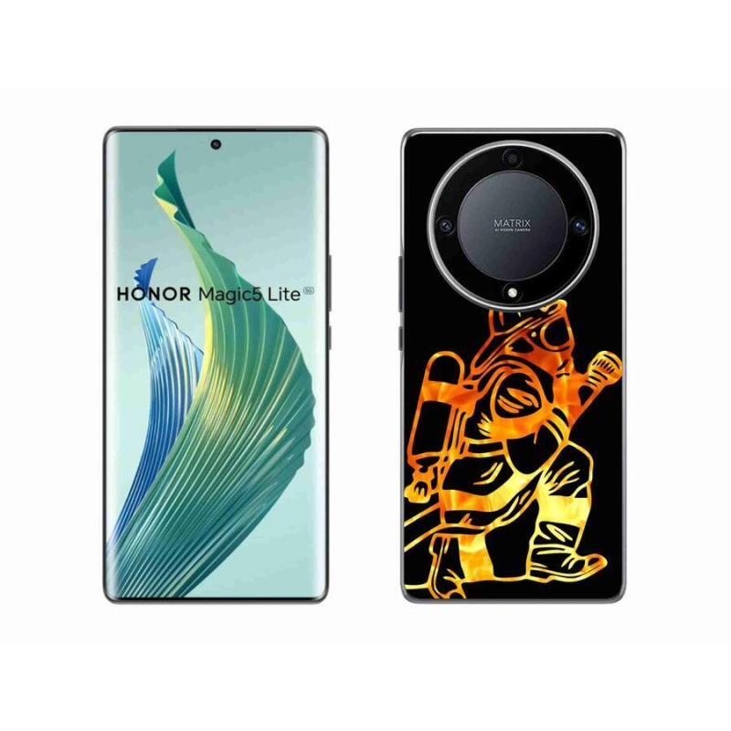 Gelový kryt mmCase na mobil Honor Magic 5 Lite 5G - hasič 1