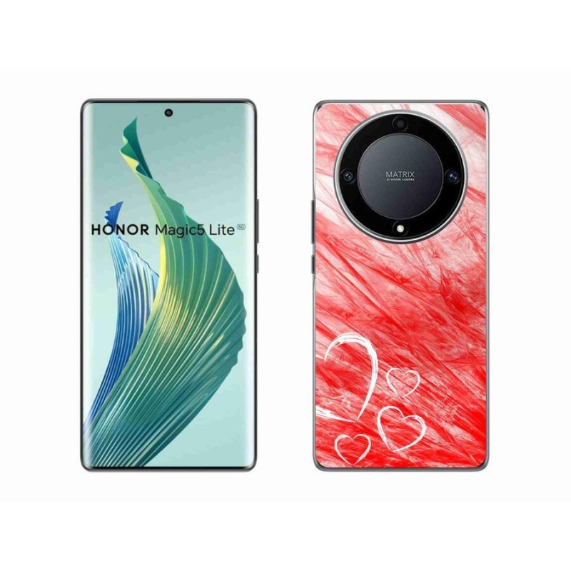 Gelový kryt mmCase na mobil Honor Magic 5 Lite 5G - heart