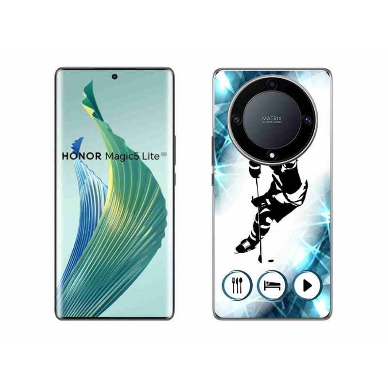 Gelový kryt mmCase na mobil Honor Magic 5 Lite 5G - hokej 1