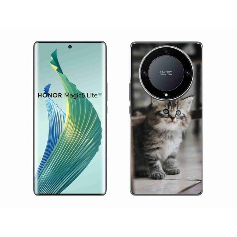 Gelový kryt mmCase na mobil Honor Magic 5 Lite 5G - koťátko
