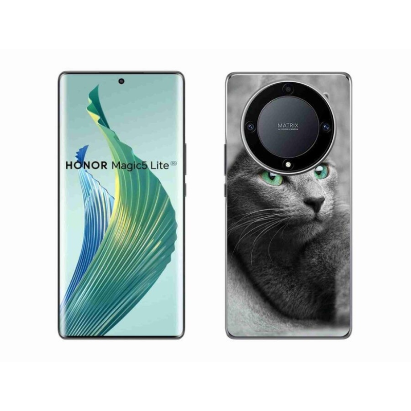 Gelový kryt mmCase na mobil Honor Magic 5 Lite 5G - kočka 2