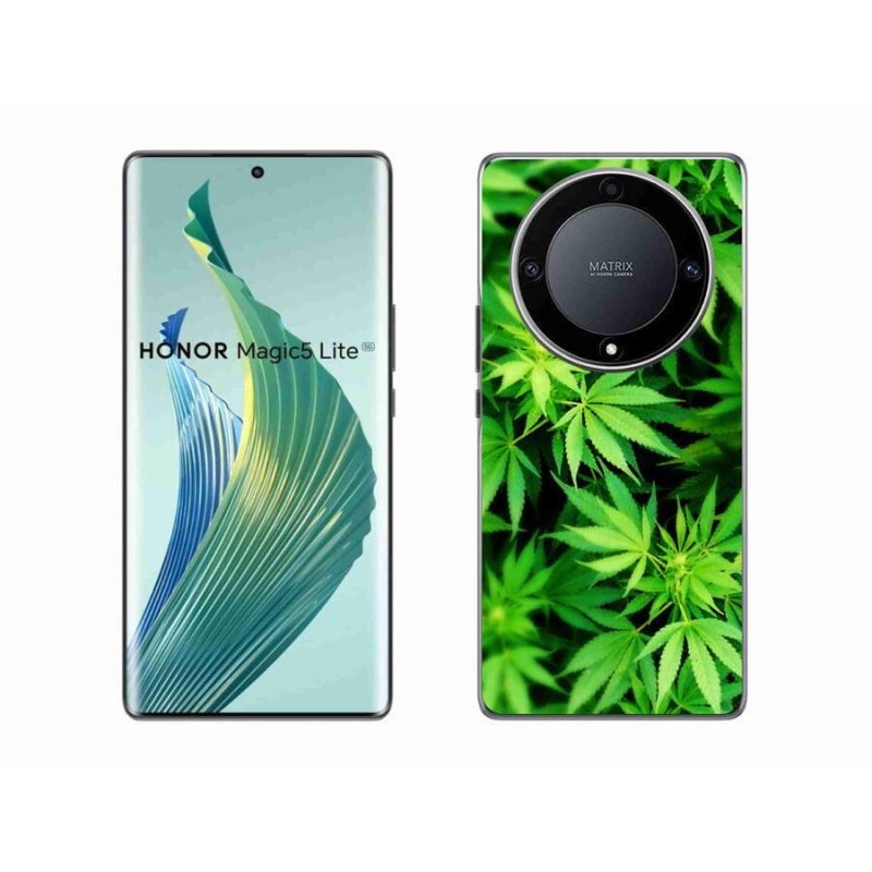 Gelový kryt mmCase na mobil Honor Magic 5 Lite 5G - konopí 3
