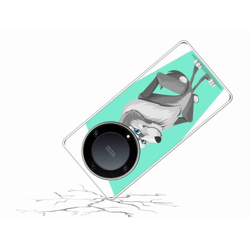 Gelový kryt mmCase na mobil Honor Magic 5 Lite 5G - kreslený vlk