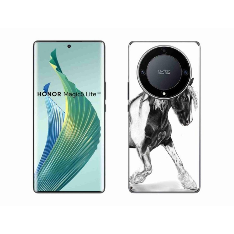 Gelový kryt mmCase na mobil Honor Magic 5 Lite 5G - kůň
