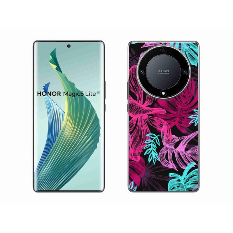 Gelový kryt mmCase na mobil Honor Magic 5 Lite 5G - květiny 1