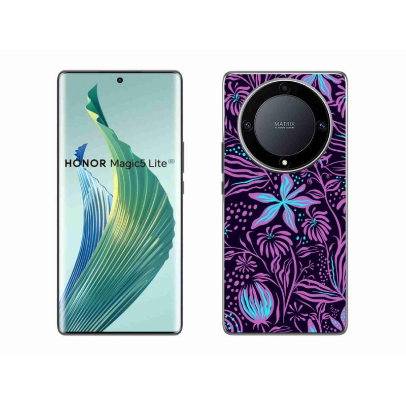 Gelový kryt mmCase na mobil Honor Magic 5 Lite 5G - květiny 2