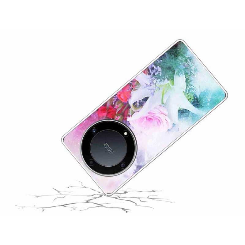 Gelový kryt mmCase na mobil Honor Magic 5 Lite 5G - květiny 4