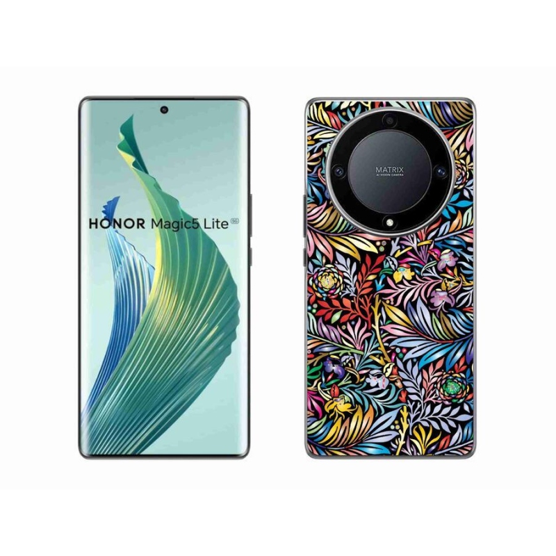 Gelový kryt mmCase na mobil Honor Magic 5 Lite 5G - květiny 5