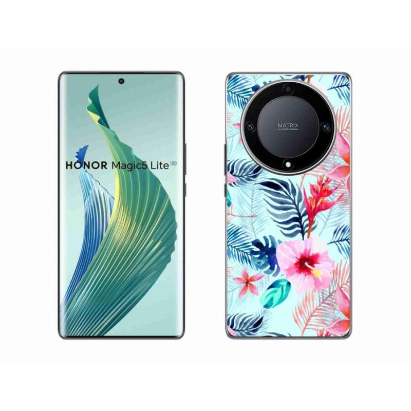 Gelový kryt mmCase na mobil Honor Magic 5 Lite 5G - květiny