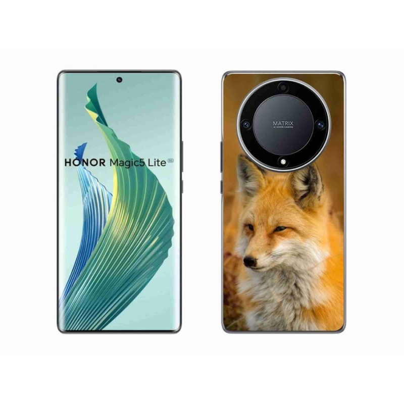 Gelový kryt mmCase na mobil Honor Magic 5 Lite 5G - liška
