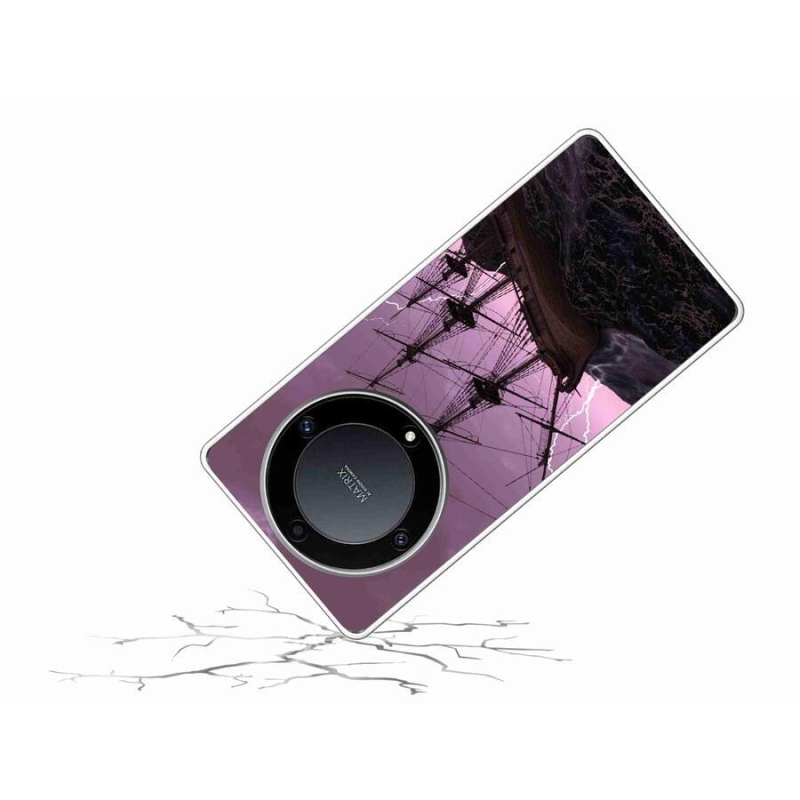 Gelový kryt mmCase na mobil Honor Magic 5 Lite 5G - loď v bouři