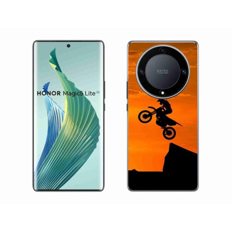 Gelový kryt mmCase na mobil Honor Magic 5 Lite 5G - motocross
