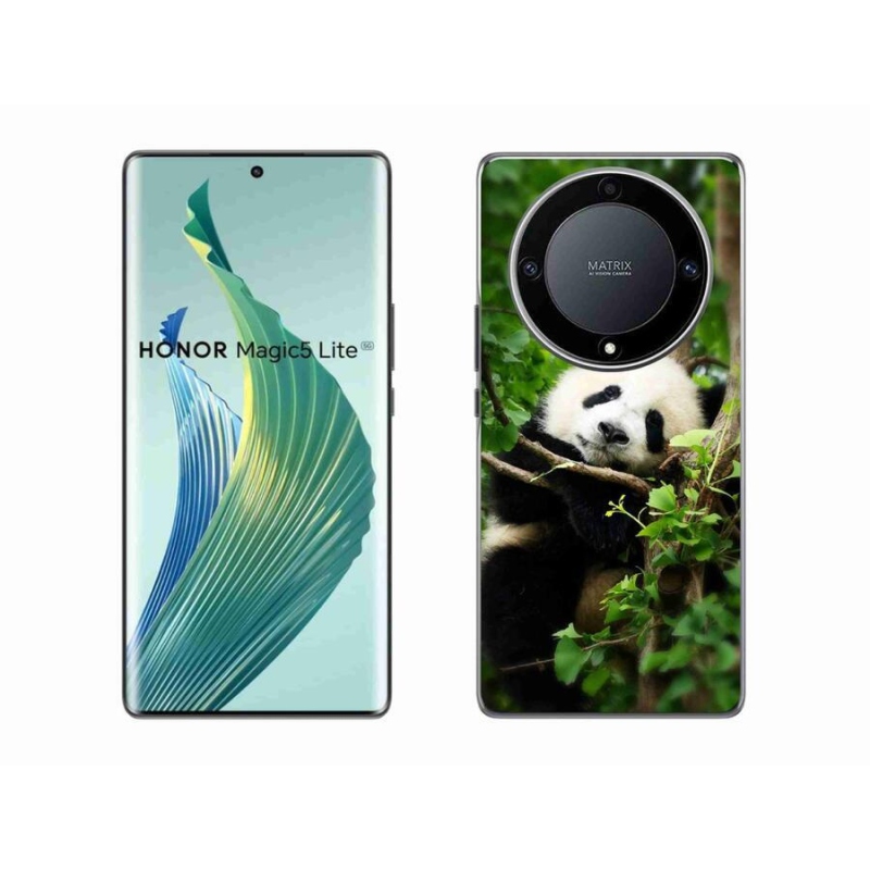 Gelový kryt mmCase na mobil Honor Magic 5 Lite 5G - panda