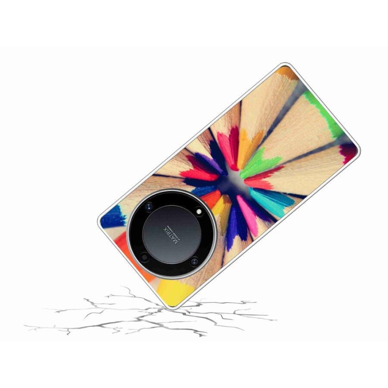 Gelový kryt mmCase na mobil Honor Magic 5 Lite 5G - pastelky