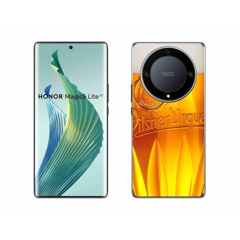 Gelový kryt mmCase na mobil Honor Magic 5 Lite 5G - pivo