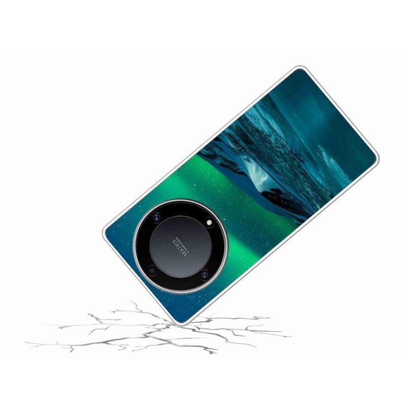 Gelový kryt mmCase na mobil Honor Magic 5 Lite 5G - polární záře