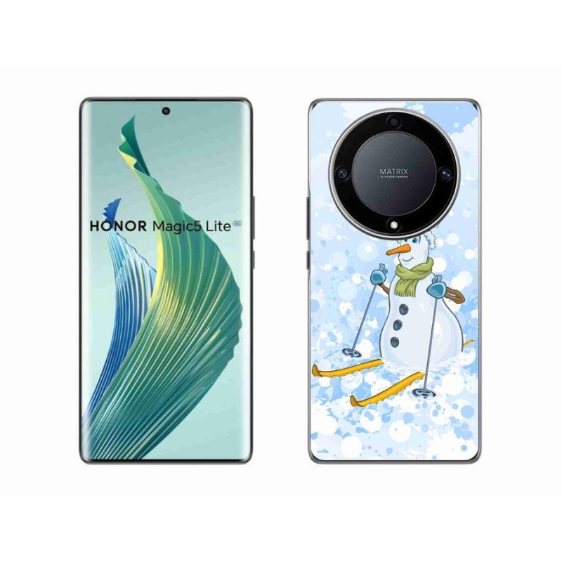 Gelový kryt mmCase na mobil Honor Magic 5 Lite 5G - sněhulák