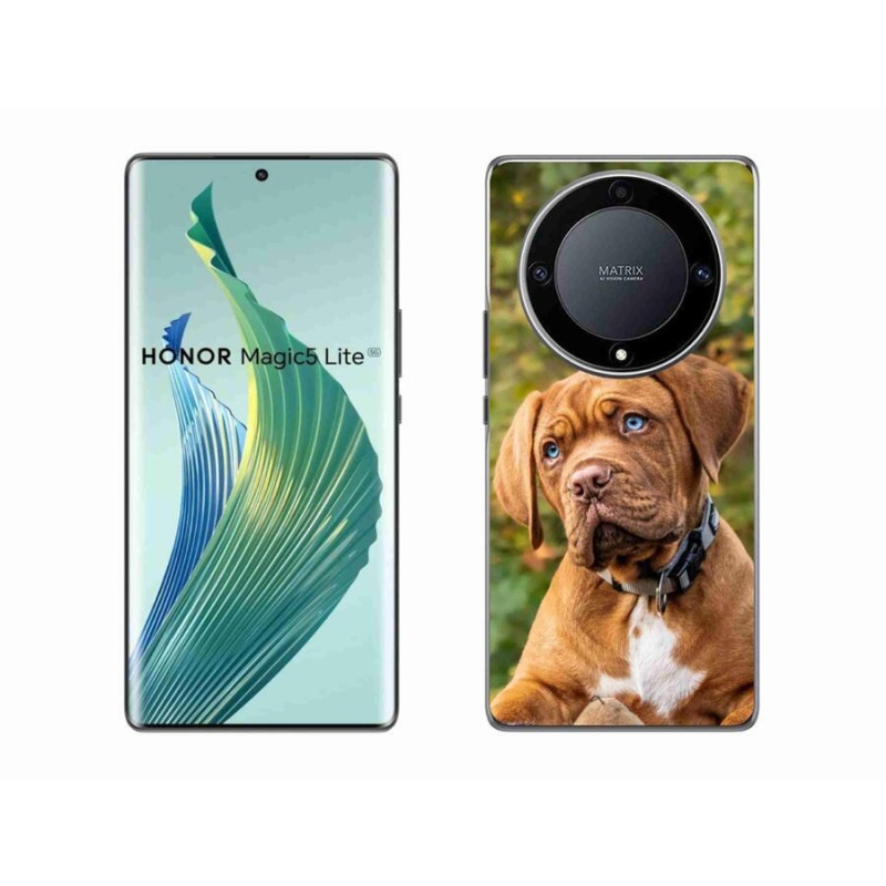 Gelový kryt mmCase na mobil Honor Magic 5 Lite 5G - štěně
