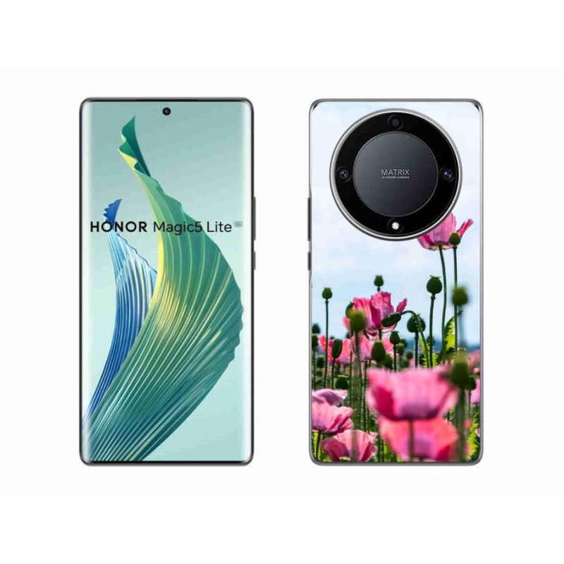 Gelový kryt mmCase na mobil Honor Magic 5 Lite 5G - vlčí mák