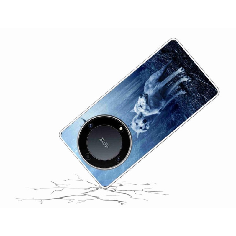 Gelový kryt mmCase na mobil Honor Magic 5 Lite 5G - vlci v lese