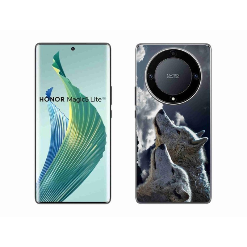 Gelový kryt mmCase na mobil Honor Magic 5 Lite 5G - vlci