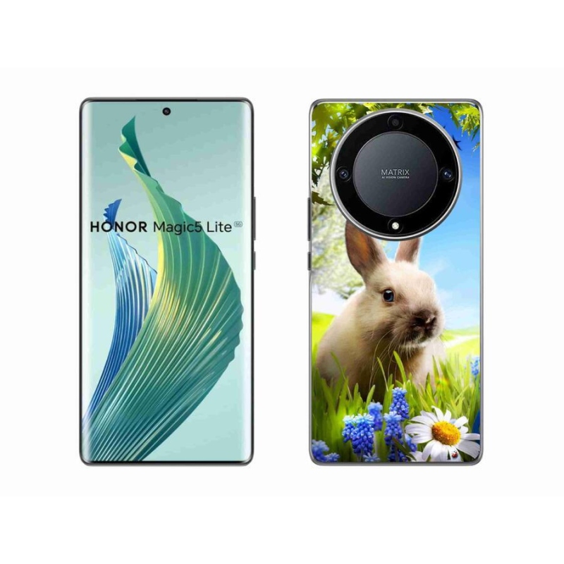 Gelový kryt mmCase na mobil Honor Magic 5 Lite 5G - zajíček