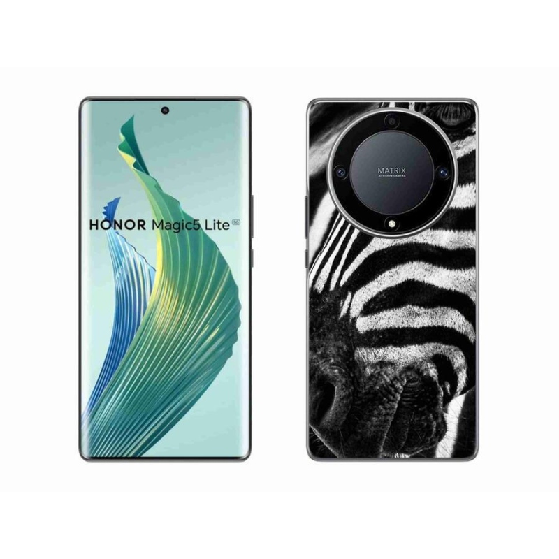 Gelový kryt mmCase na mobil Honor Magic 5 Lite 5G - zebra