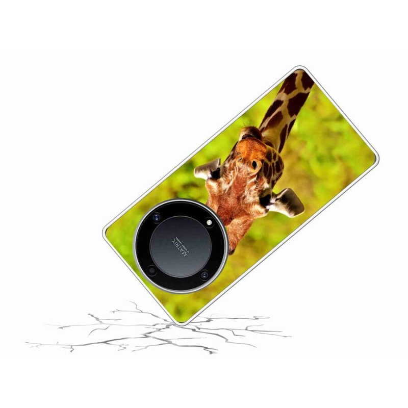Gelový kryt mmCase na mobil Honor Magic 5 Lite 5G - žirafa