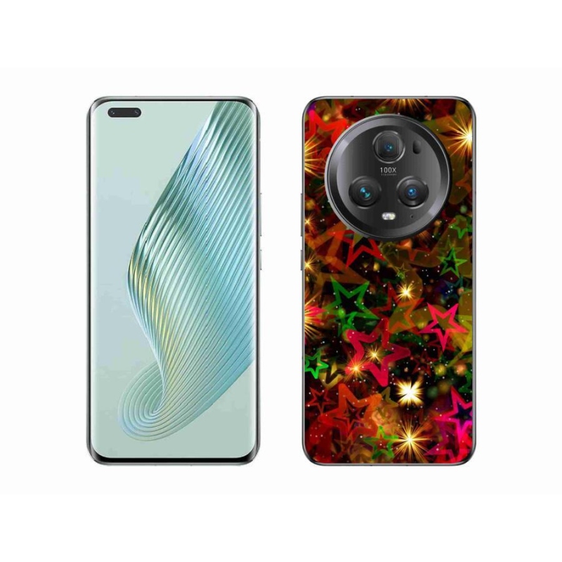 Gelový kryt mmCase na mobil Honor Magic 5 Pro 5G - barevné hvězdičky