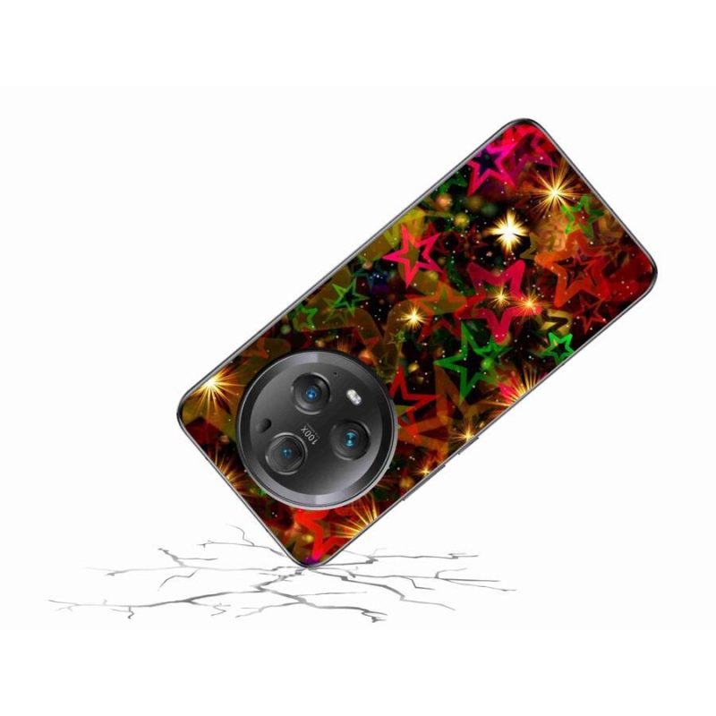 Gelový kryt mmCase na mobil Honor Magic 5 Pro 5G - barevné hvězdičky