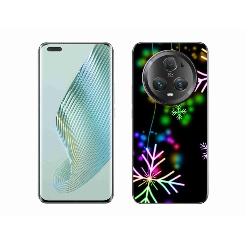 Gelový kryt mmCase na mobil Honor Magic 5 Pro 5G - barevné vločky