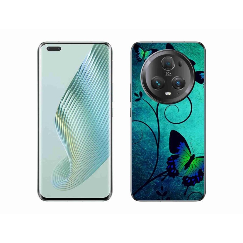 Gelový kryt mmCase na mobil Honor Magic 5 Pro 5G - barevní motýli