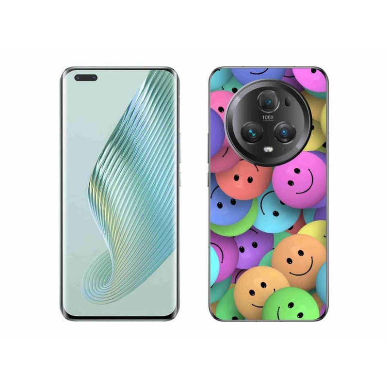 Gelový kryt mmCase na mobil Honor Magic 5 Pro 5G - barevní smajlíci