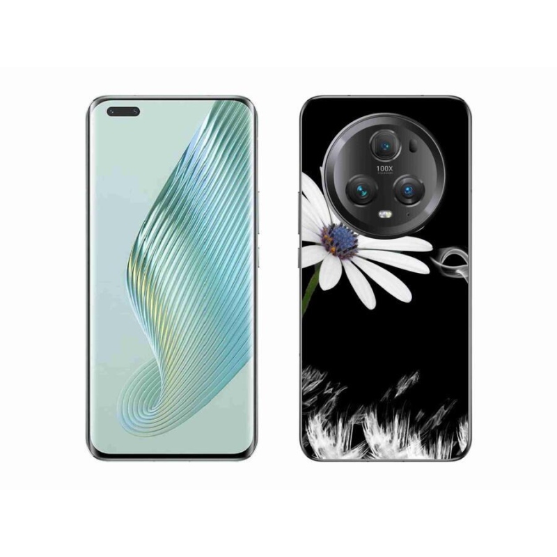Gelový kryt mmCase na mobil Honor Magic 5 Pro 5G - bílá květina