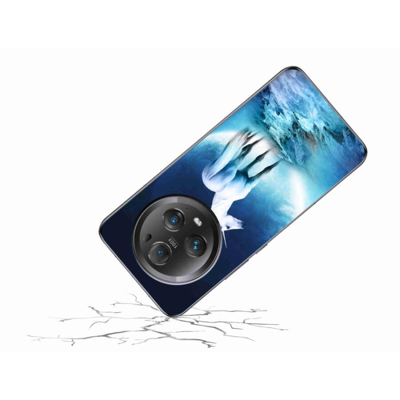 Gelový kryt mmCase na mobil Honor Magic 5 Pro 5G - bílý jednorožec