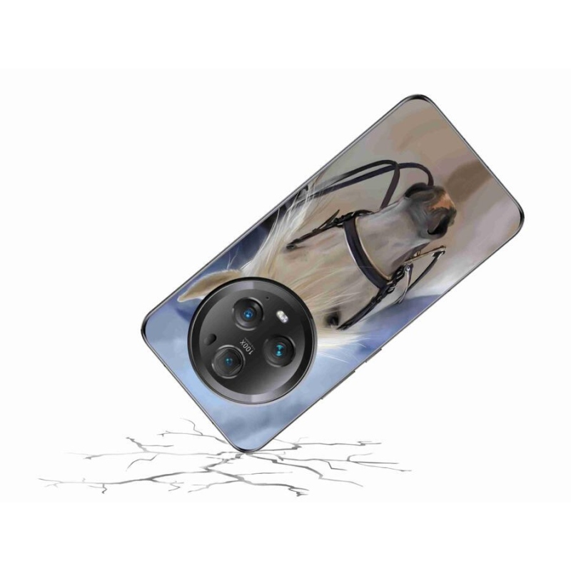 Gelový kryt mmCase na mobil Honor Magic 5 Pro 5G - bílý kůň