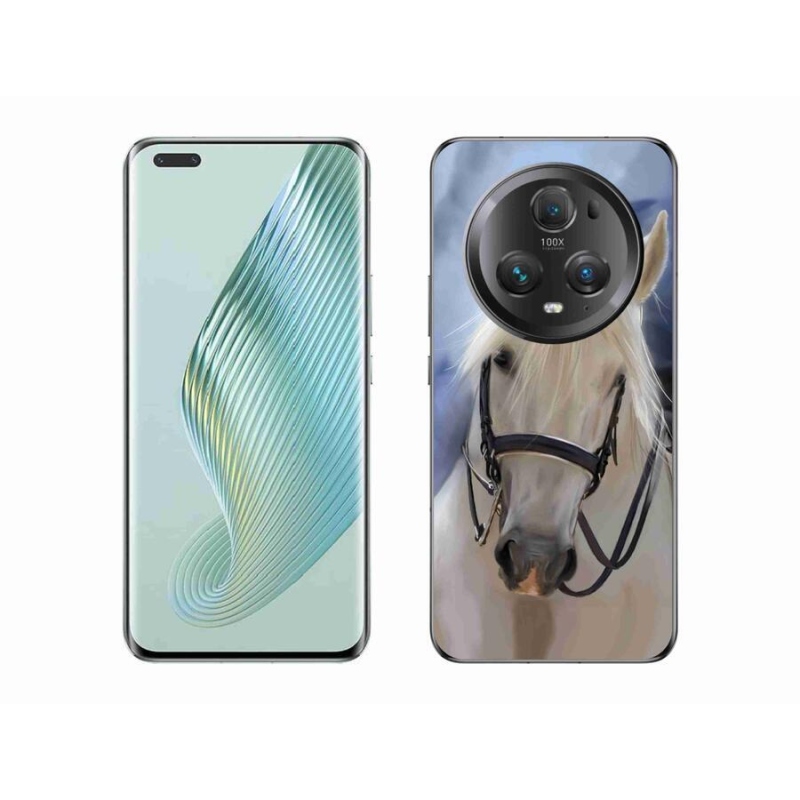 Gelový kryt mmCase na mobil Honor Magic 5 Pro 5G - bílý kůň