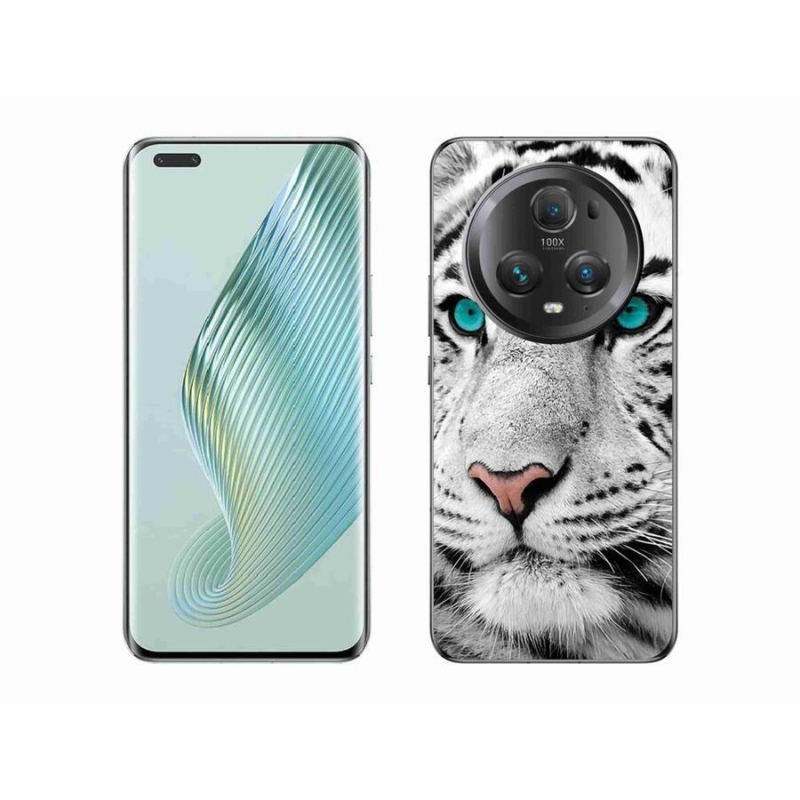 Gelový kryt mmCase na mobil Honor Magic 5 Pro 5G - bílý tygr