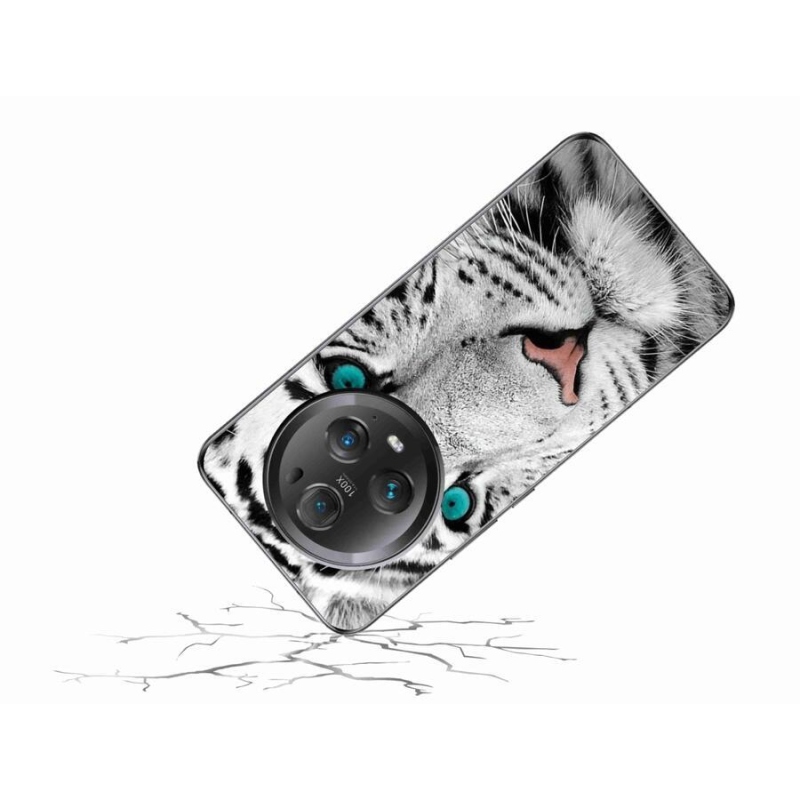 Gelový kryt mmCase na mobil Honor Magic 5 Pro 5G - bílý tygr