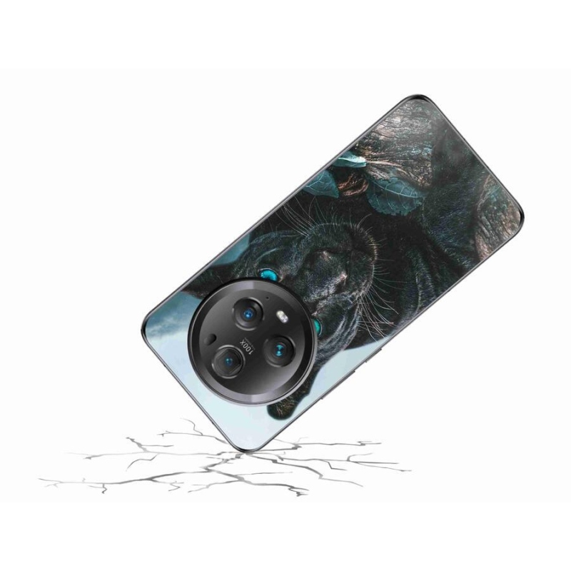 Gelový kryt mmCase na mobil Honor Magic 5 Pro 5G - černý panter